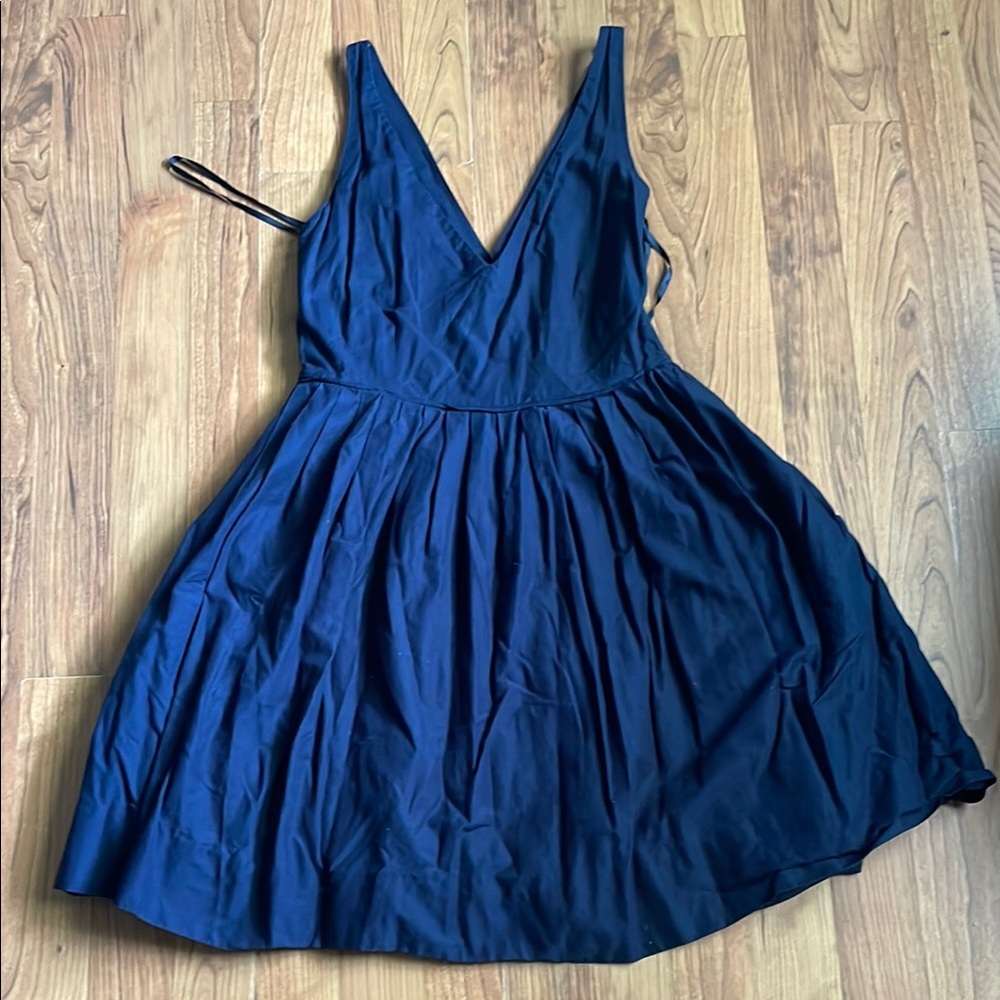 J. Crew Deep Blue Backless Dress